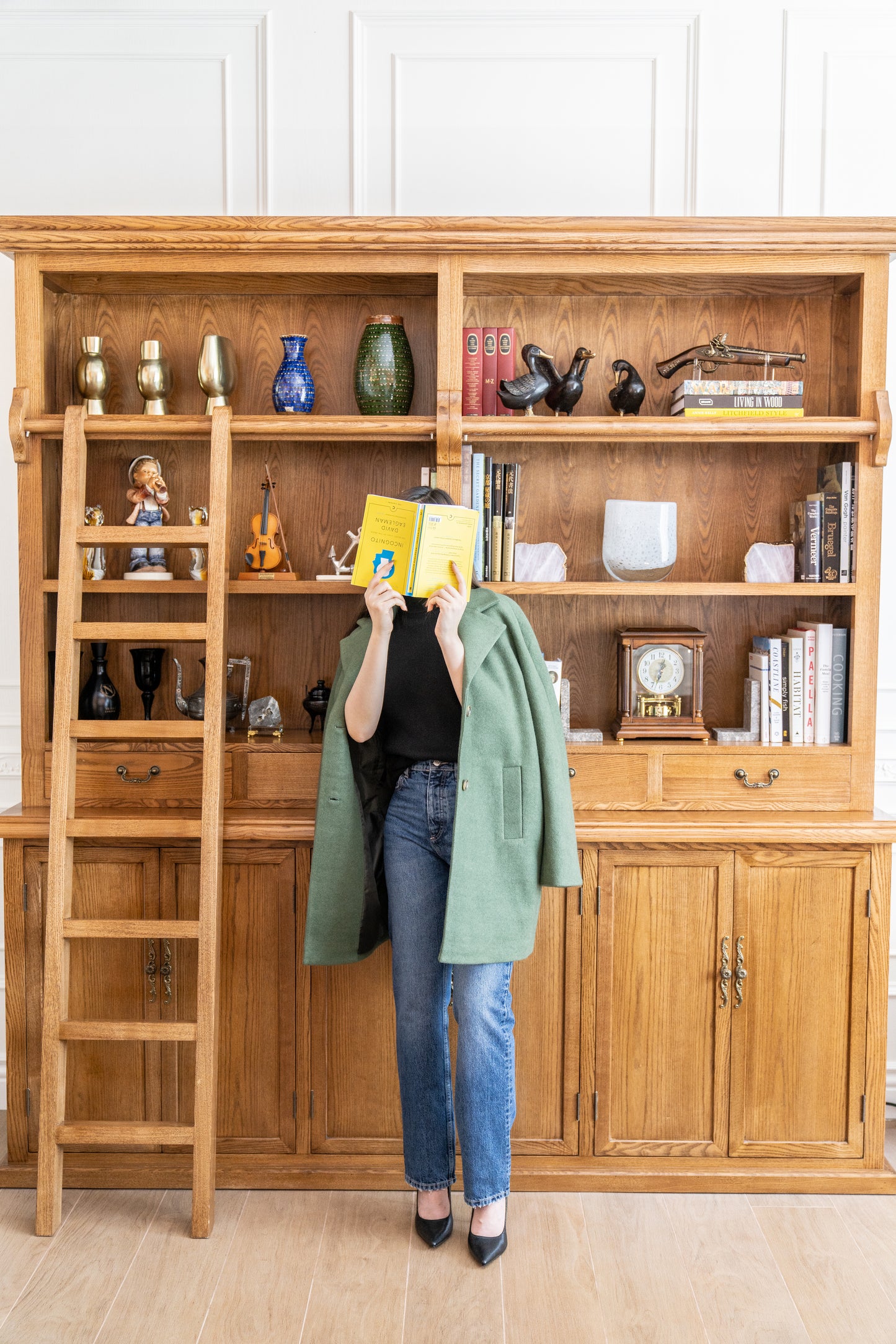 Wool-blend Coat (Green)