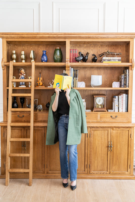 Wool-blend Coat (Green)