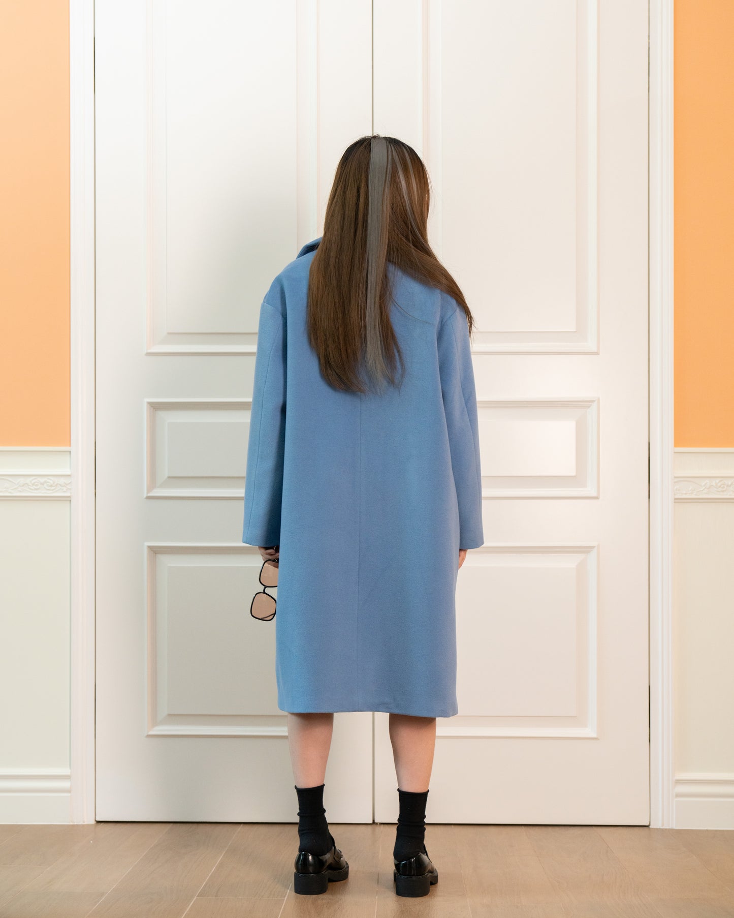 Relaxed Fit Wool-blend Coat - Little Boy Blue