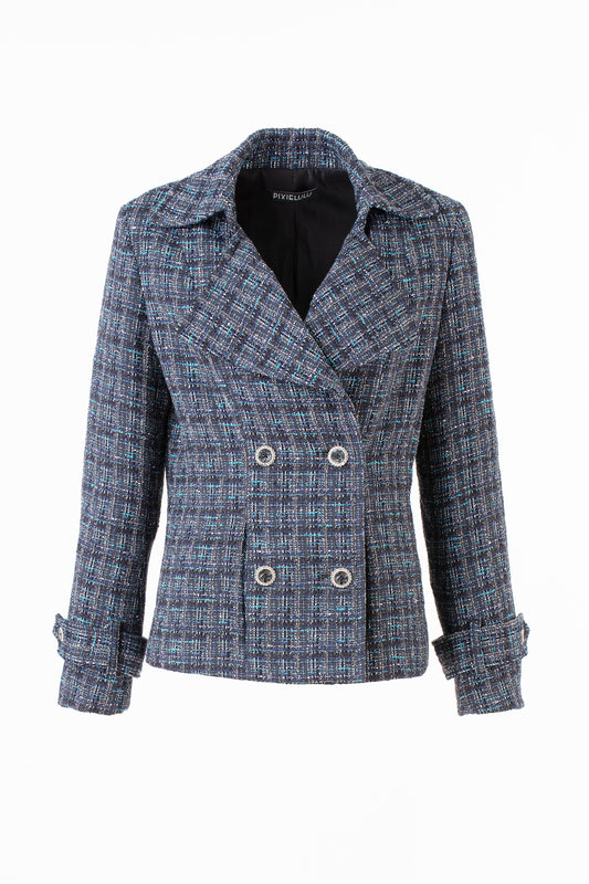 Double-breasted Tweed Jacket