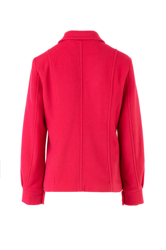 Wool-blend Jacket - Deep Pink Fuchsia