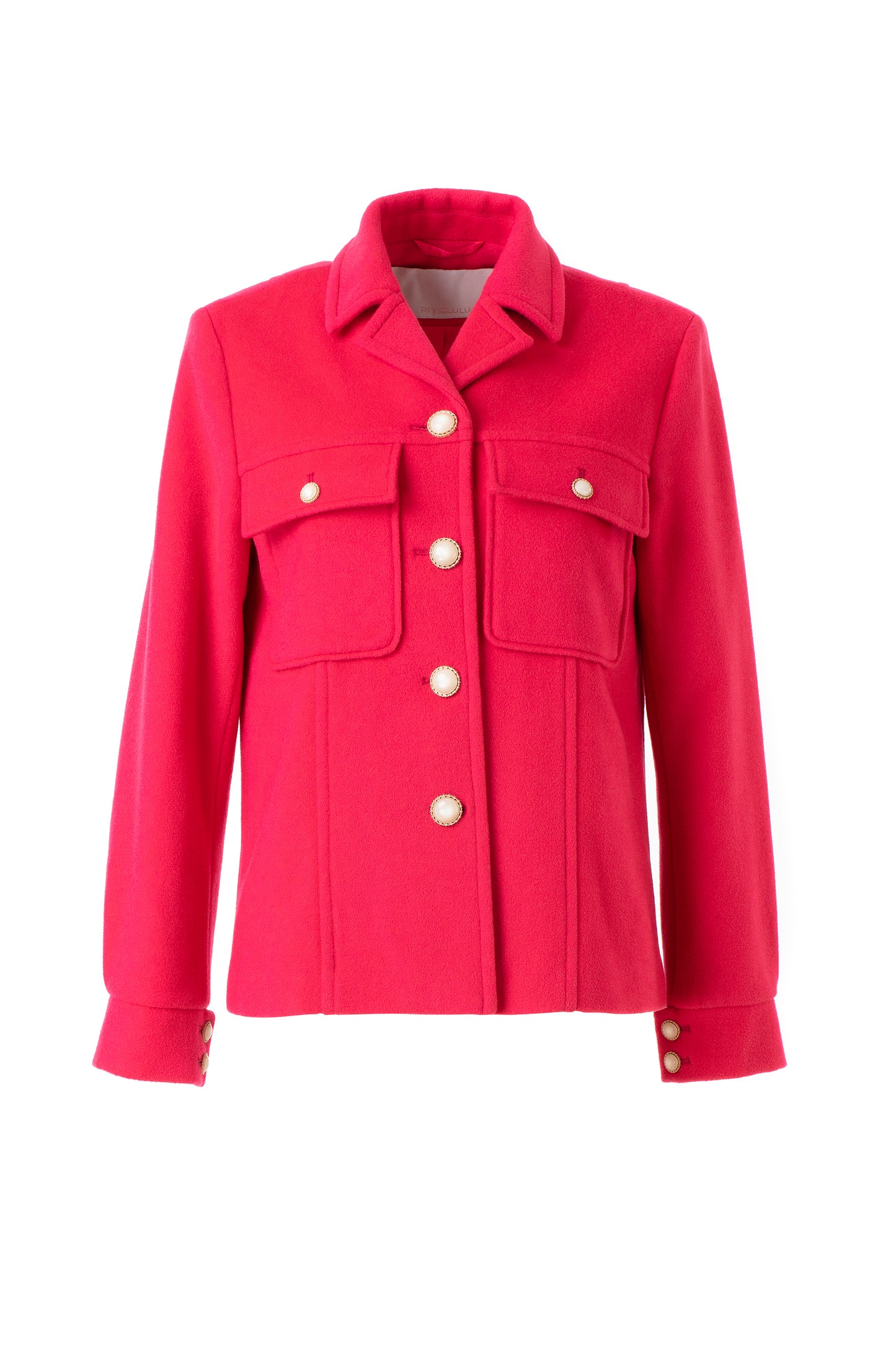 Wool-blend Jacket - Deep Pink Fuchsia