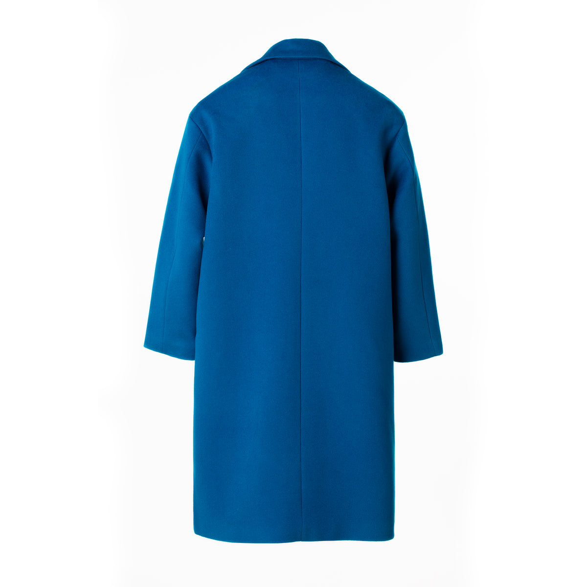 Relaxed Fit Wool-blend Coat - French Blue