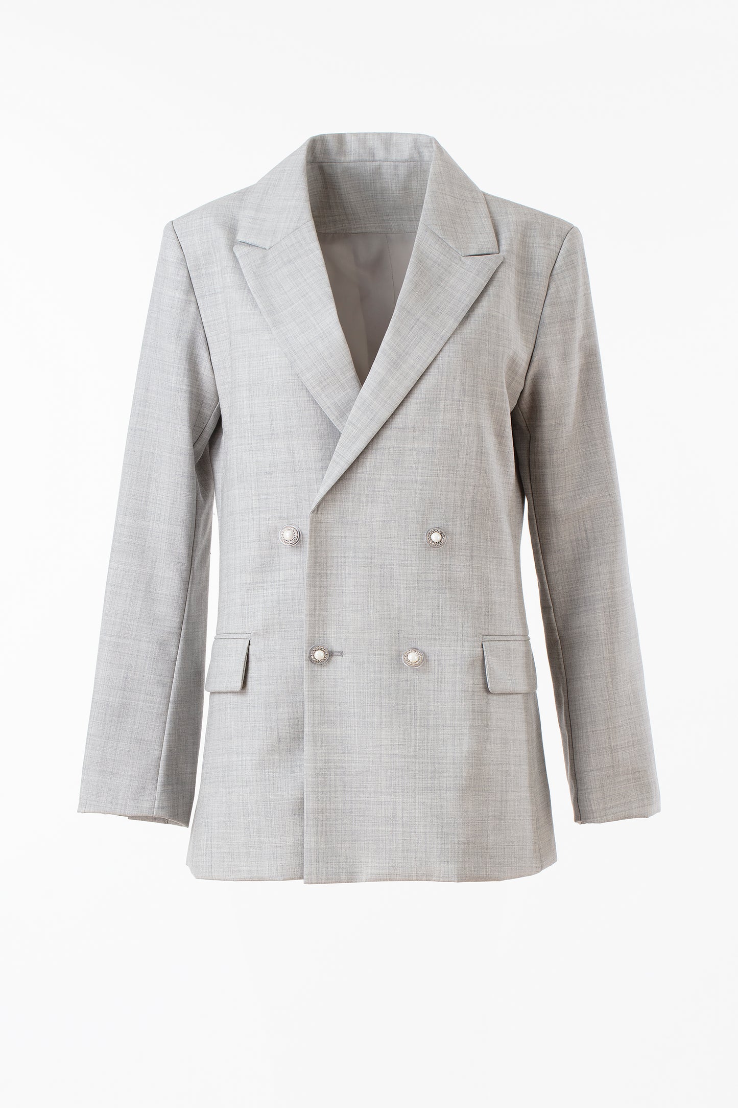 Light-weighted Double-breasted Jacket in Wool