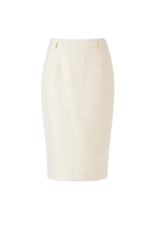 Wool-blend Lurex Pencil Skirt
