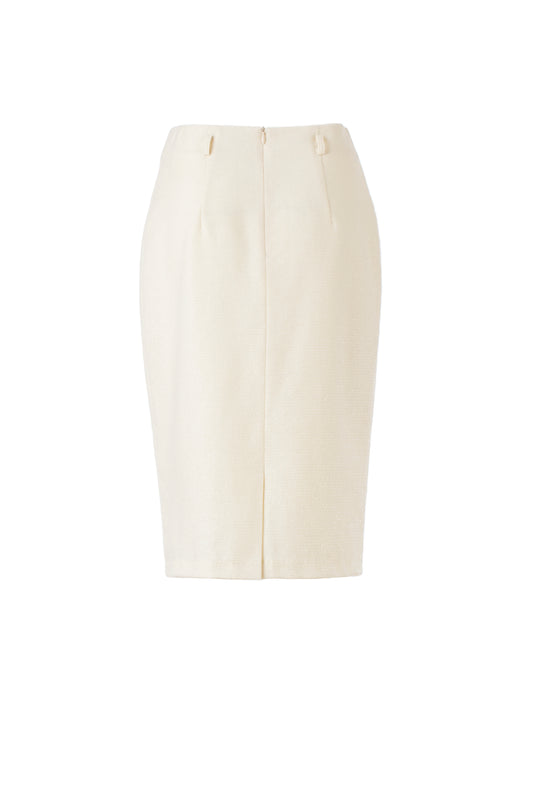 Wool-blend Lurex Pencil Skirt