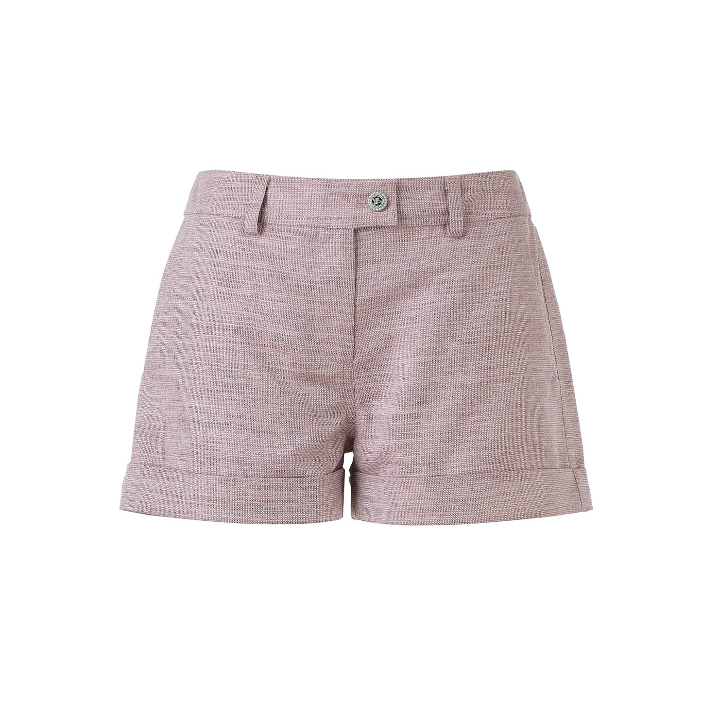 Yarn-dyed Shorts with Metallic