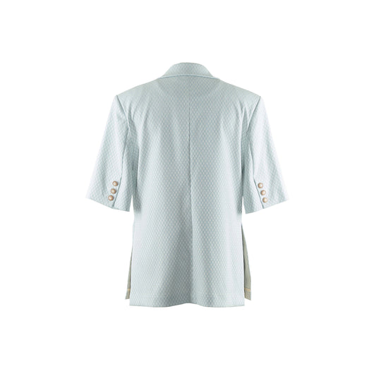 Short-sleeved Blazer (Blue)