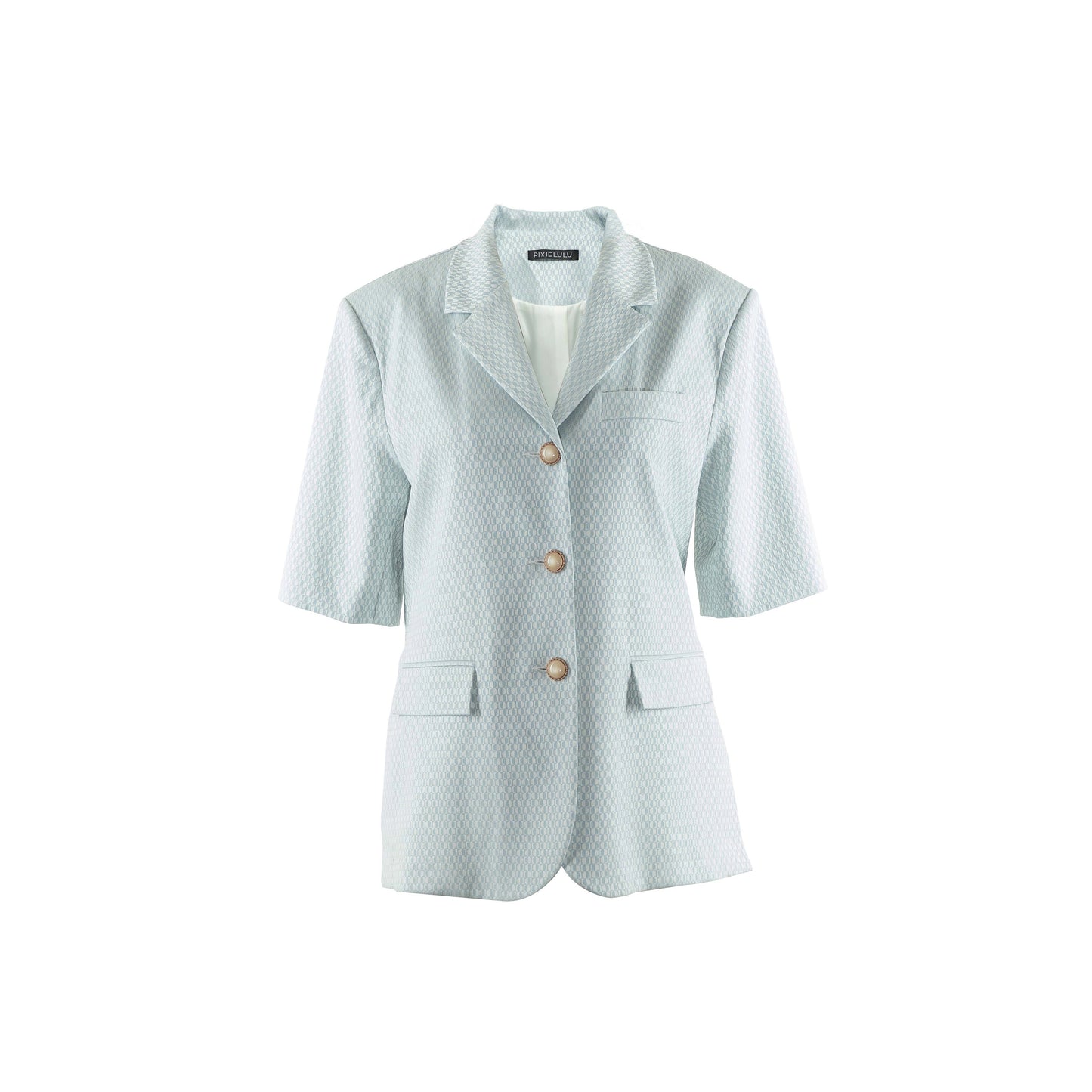 Short-sleeved Blazer (Blue)