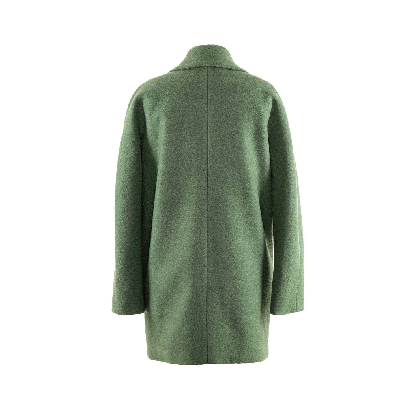 Wool-blend Coat (Green)