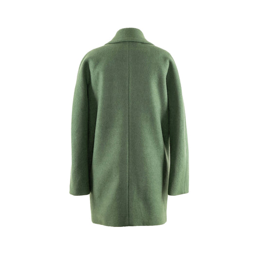 Wool-blend Coat (Green)