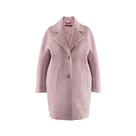 Wool-blend Coat (Multi Pink)